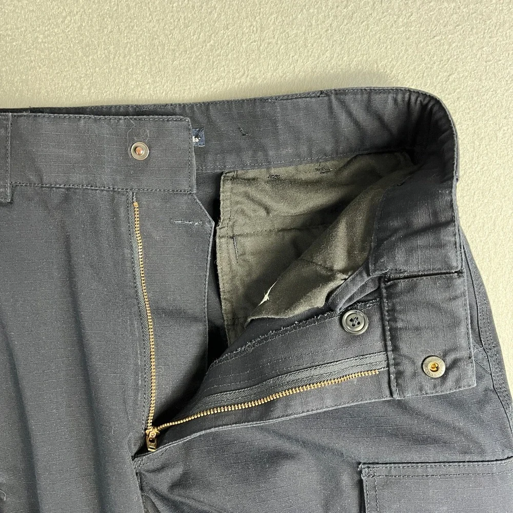 5.11 Tactical Relaxed Fit TDU Cargo Pants Mens Fit 30x31 Navy‎ Blue Rip Stop